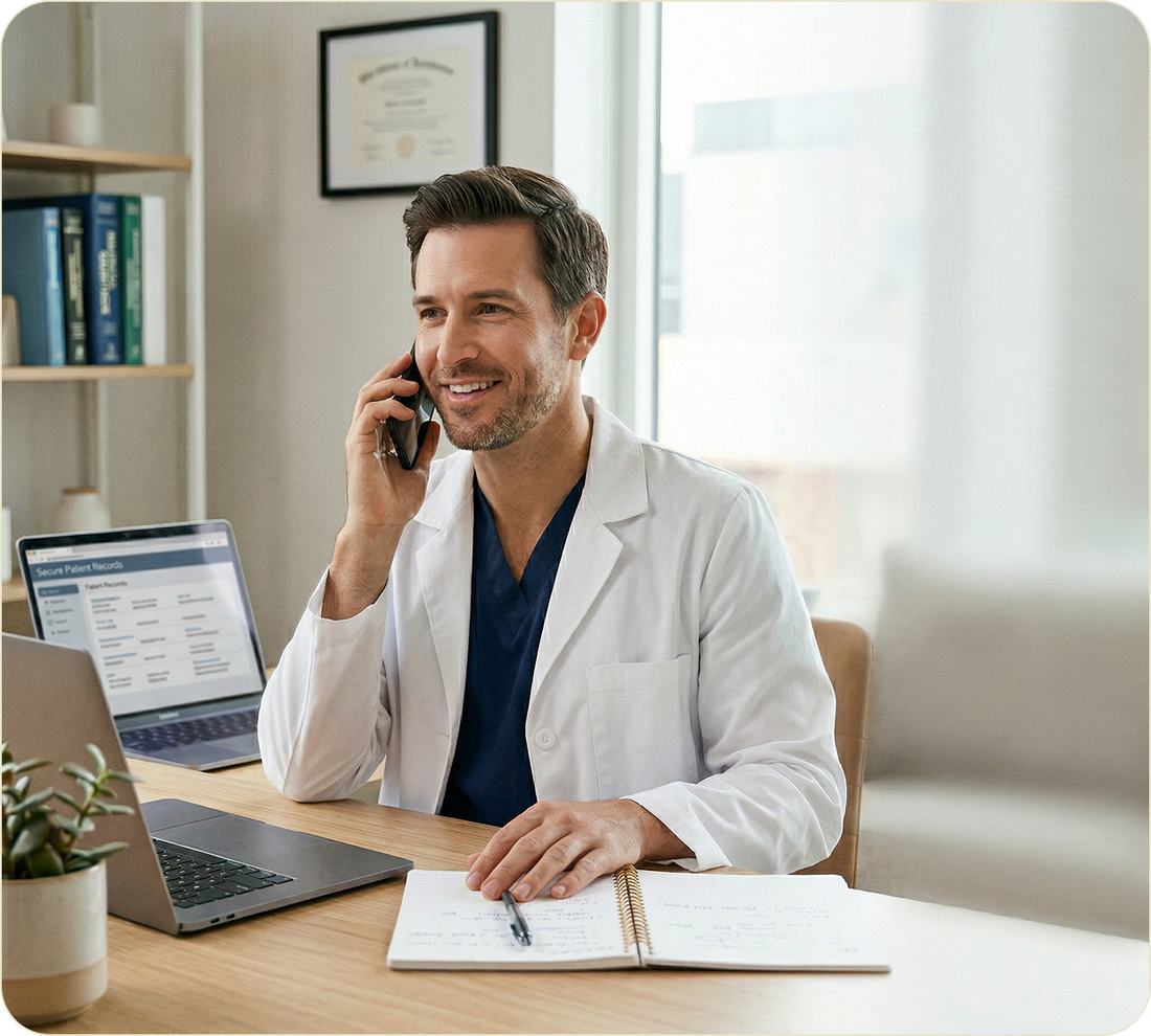 doctor in an office