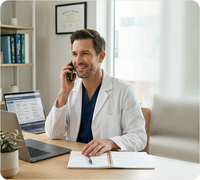 doctor in an office
